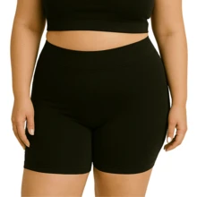 KIT 2 Shorts With Petticoat Plus Size Second Skin 48 To 54 - màu đen - Xem 1