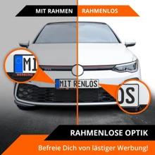 4 件/套欧盟标准车牌架，520x110mm 尺寸适合所有汽车，前后欧式车牌安装（奥地利除外），ABS 材质，防水防震，易于安装，安全锁，附带螺丝和贴纸
