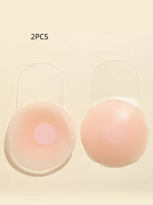 2/8 piezas/caja Cubrepezones de silicona, Pezoneras invisibles y transpirables, esenciales para el verano, ideales para vestidos, fiestas, lencería, atuendos de vacaciones para mujeres, imprescindibles para viajar, básicos diarios, complementos de estilismo