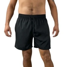 KIT 2 short bermudas masculino tactel com elastano praia academia esportes secagem rapido - Laranja - Visão 2