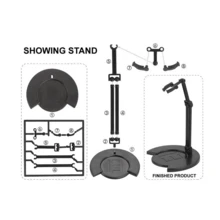 活动人偶模型套装 6 件装 - 带配件的铰接式人偶，适合 3-6 岁儿童的创意 DIY 玩具套装，ABS 材质 - 彩色 - 查看 9