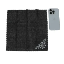 CTM Women's Cotton Black And White Floral Scroll Handkerchief, Available In Black,  One Size Cotton Handkerchiefs