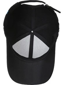 1 件新款涂鸦风格字母数字图形印花时尚棒球帽，休闲嘻哈街头帽，户外时尚太阳帽 - 彩色 - 查看 10