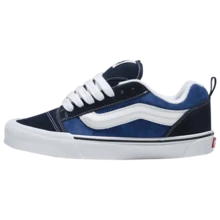 Vans Knu Skool Casual Sneakers Navy Unisex Shoes - Navy Blue - View 2