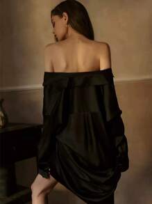 A Solid Color High-Grade Shirt,Sexy Underwear, Sexy Boyfriend, Wind Shirt, Pajamas, Women Who Want To Be Thin In Summer, Can Wear Large Size Outside Their Home Clothes Sexy Lingerie Set