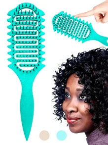 1PC Curl Defining Brush – Professional Wave-Edge Detangling Brush For Defined Curls & Frizz Control, Soft Cushion Design For Women/Men (Reduces Breakage, Enhances Shine – Salon-Level Smoothing Effect)