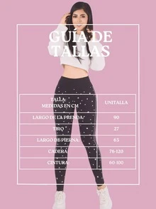 Leggins Mujer Legging Mallones Mallas Térmicas Mayon - Negro - Ver 7