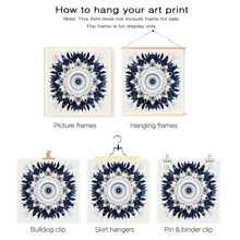 1pc Mandala Wall Art, Flower Pattern Poster, Geometric Painting Wall Art, Mandala Motif Art, Colorful Mandala Spiritual Art, With Or Without Frame, Room Decor, Home Decor, College Dorm Apartment Decor, Gifts For Wall Decoration In Hotel, Home, Living Room, Bedroom, Bathroom And Office