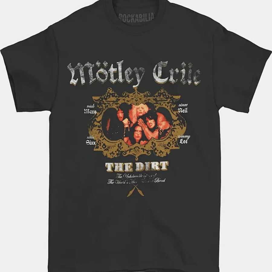 Motley Crue Classic Home Sweet Home Black Adult T-Shirt - 黑色2 - 查看 1