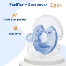 1pc Cute Cartoon Teddy Bear Soft Silicone Pacifier, Biomimetic Breast Milk Like Softness, Soft Silicone Pacifier, Anti Feeding Hand Weaning Pacifier, Good Helper For Soothing Emotions, Suitable For Daily Use - Multicolor - View 24