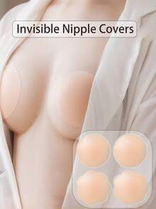 12pcs Silicone Nipple Cover Reusable Women Breast Petals Lift Invisible Bras Pasties Bra Padding Sticker Patch Adhesive Pads(2/6/12pcs) - Multicolor - View 1