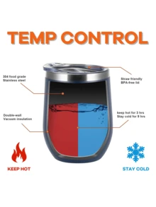 Taza de 12 onzas de gran capacidad de acero inoxidable dedicada al mate, botella de agua aislada de fondo redondeado y minimalista, taza para el hogar - Multicolor - Ver 7