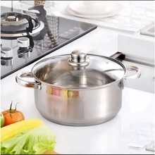 5 peças/ Conjunto de panelas em aço inox com tampa de vidro cozinha multiuso