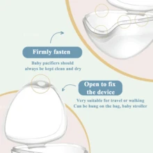 1 件装柔软硅胶可爱卡通奶嘴，硅胶奶嘴，防吸吮手指奶嘴 - 彩色 - 查看 9