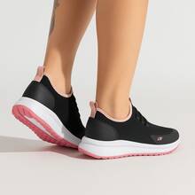 Women's Gym Shoes Walking Training Sports Shoes Comfortable Breathable BF Shoes Flow - Đen và Nude - Xem 2