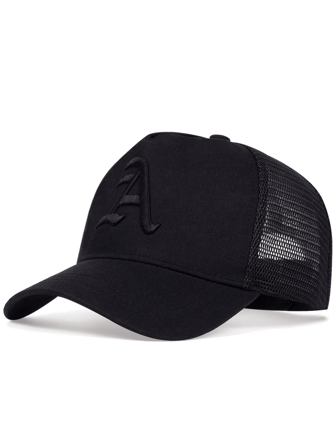 1 pièce Casquette de baseball avec broderie de lettre A, respirante avec protection solaire, design mode unisexe, convient pour les voyages et les sports extérieurs