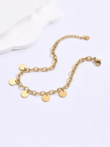 Vòng tay Trang trí Disc - Vàng - Xem 3