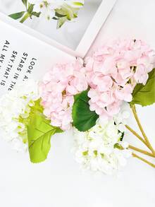 4 件人造花绣球花束，假花适用于墙壁、客厅、卧室、婚礼、派对装饰、桌面装饰。家居、桌面装饰、厨房、婚礼、餐桌、中心装饰、办公室、花园、户外、房屋、露台装饰、春季、夏季、秋季和冬季装饰