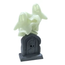 1 件可爱鬼魂墓碑家居装饰，万圣节发光鬼魂墓碑装饰，恐怖氛围万圣节装饰，万圣节的绝佳礼物