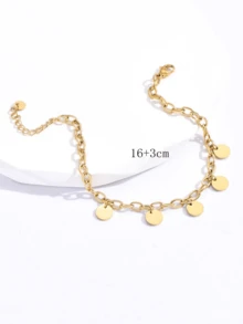 Vòng tay Trang trí Disc - Vàng - Xem 1