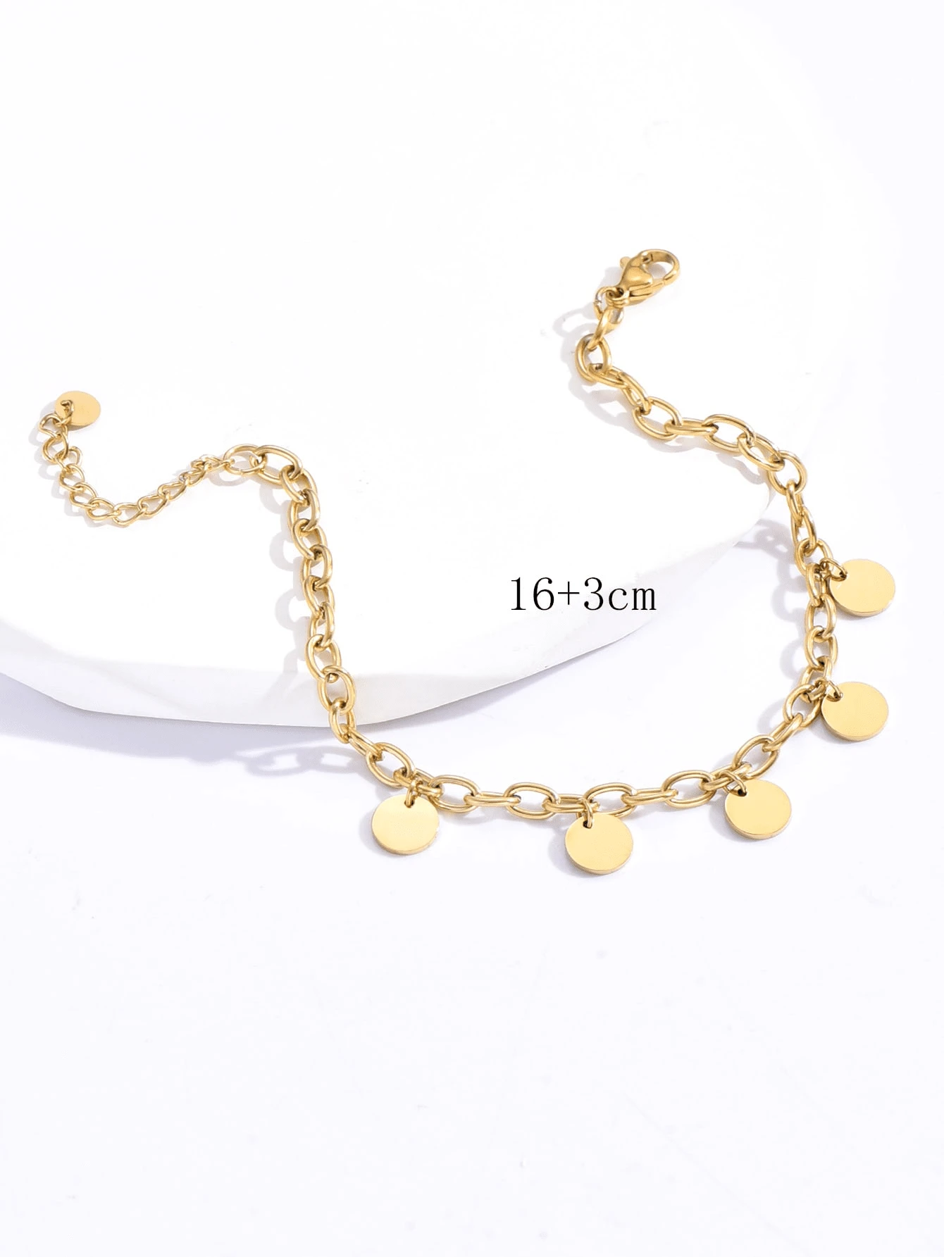 Vòng tay Trang trí Disc - Vàng - Xem 1