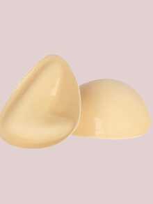 Double Sided Adhesive Bra Inserts Attached 10 Pieces Nipple Pastes Reusable Push Up Lift Self-Adhesive Chest Pads For Bikini Swimwear Sports Strapless Bras-12pcs - Màu be - Xem 5