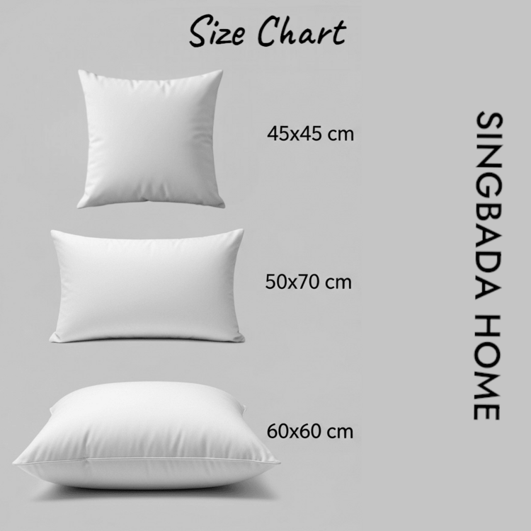 100% Micro Polyester Throw Pillow – 50*70cm – 500g – Made In Turkey – Ultra Soft & Durable - White - View 4
