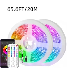 HBOWMDJIA RGB LED Strip Light, With 44key Remote Control, Can Adjust Color And Brightness, Very Easy To Install, Smart APP Controlled LED Lights For Home Interior Decoration, Festival Atmosphere Light, Party Atmosphere Light, Fun Light Wall Decor Halloween Decor Gift