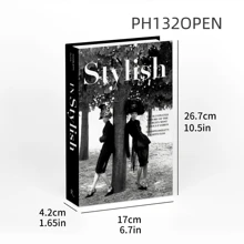 1pc Vintage Style Decorative Fake Book, Suitable For Various Scenes (Room Decor, Home Decor, Bedroom Decor; Living Room Decor, Office Decor, Bathroom Decor, Tabletop Decor, TV Cabinet, Foyer, Bookshelf) As Holiday Gifts