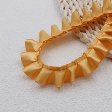 1 Peça 5m Barra Pregueada Tecido Decorativo, Acessórios e Decorações de Artesanato para Bainha de Vestido, Saia, Roupa DIY
