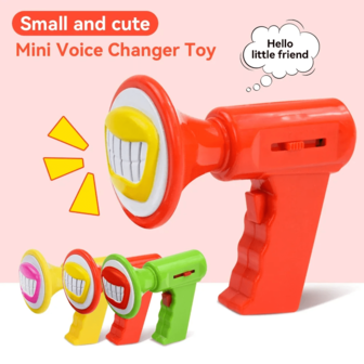 Mini Voice Changing Toy With 6 Sound Effects, Role-Playing Voice Speaker Handheld Amplifier Parody Toy Birthday Gift