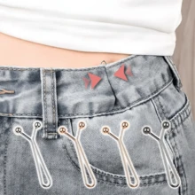 8/16/24pcs Invisible Waist Extender, Seamless Adjuster For Pants/Scarves/Curtains. - Multicolor - View 7