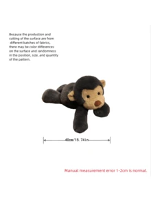 40 厘米/15.74 英寸污迹猴毛绒玩具，柔软蓬松的毛绒动物，可以躺下或坐着，INS 风格卧室装饰品，可机洗，特别的儿童生日礼物，母亲节礼物，派对礼物，万圣节，圣诞节，感恩节礼物