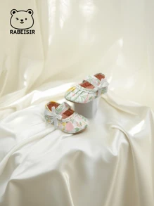 RABEISIR Scarpe Mary Jane da passeggio per neonata con fiori, minimaliste e alla moda, per interni/cerimonie, adatte per tutte le stagioni
