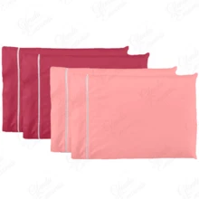4 Pillowcases Pecal Flex- FP - Rosa Marsala - Ver 1