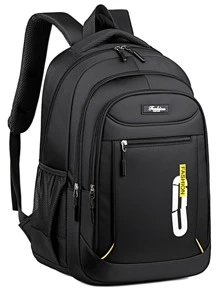 Leisure School Bag Male Canvas Simple Backpack Male Korean Version Backpack Large Capacity Middle School Bag Computer Travel Bag Laptop Backpack School Backpack Book Bag Black Backpack Travel Outdoor Water-Proof Step Into Spring Vacation Travel Backpack Laptop Bag Gift Bags For Travel Big Bag Boy Essentials School Supplies Backpack For Travel Office Accessories School Bag For College Bag For School