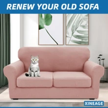Local Delivery- 2025 New 2 Pieces Chair Covers With Arms Super Stretch Chair Slipcover For Living Room Pet Dog Universal Slip Cover Anti Slip Armchair Furniture Protector (Light Gray), 31"-46"(1 Cushion) - Peacock Blue - 查看 9