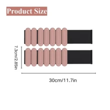 Adjustable Wrist Weight For Men And Women, For Home Gym Exercise, Walking, Running, Travel, Pilates, Yoga, Sports, Bar, Strength Training.2 Pieces Set (500g/ 1lb Each)