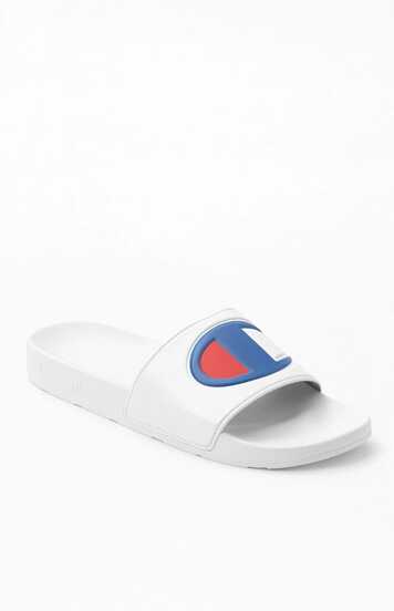 Champion Men's IPO White Slide