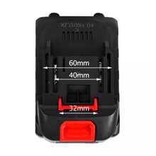 [Für Makita] 18V / 21V Universal-Lithiumbatterie (10 Stück 3000mAh mit LED-Lichtanzeige) + EU-Ladegerät Set | Schlagfest und gegen Überladung geschützt | Schwarz + Rot