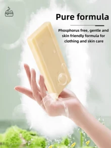 1 szt./2 szt. Zestaw mydła do prania i szczotek. Mydło w kostce do usuwania plam, mydło ze szczotką, mydło w kostce do czyszczenia bielizny, uniwersalny środek do usuwania plam z ubrań, butów, bielizny. Grand Underwear Cleaning, Canal Old Soap ze szczotką, mydła w kostce Grand - Wielokolorowe - Zobacz 7