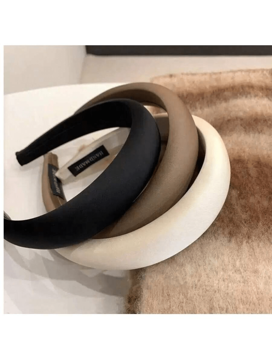 3 Peças Faixa de Cabelo de Esponja de Tecido Antiderrapante, Adequada para Uso Diário de Tiara de Cabelo