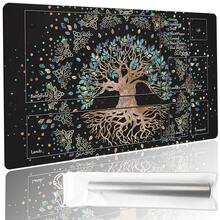 动漫 TCG 游戏垫带收纳袋 - 防滑橡胶底座，光滑布面 - 集换式卡牌游戏配件，适合 MTG/粉丝