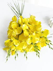 1/5/10 cành lan giả bằng lụa, lan Dendrobium giả, thích hợp để trang trí tường, phòng khách, phòng ngủ, đám cưới, tiệc tùng, bàn ăn. Trang trí nhà cửa, bàn làm việc, nhà bếp, đám cưới, bàn ăn, trung tâm bàn, văn phòng, vườn, ngoài trời, nhà, sân, thích hợp cho mùa xuân, hè, thu, đông. - Màu vàng - Xem 11