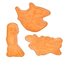 Cortadores para galletas Fondant Reposteria Tralalero Tralala Sahur Bombardino - Naranja - Ver 1