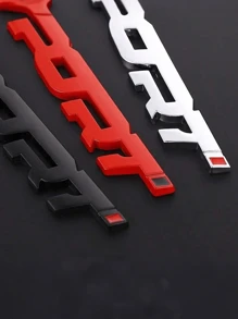 Custom Solid Metal 3D Car Stickers With Sports Logo MODIFIED In English SPORT