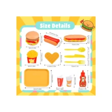 Juego de Comida rápida - Multicolor - Ver 3