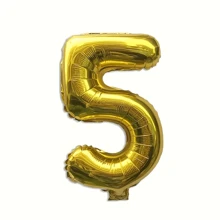 1 Peça Balões com Números de 0 a 9, Balões Números de 32 polegadas, Balões de Aniversário com Alfabeto de 0 a 9, Balões de Hélio para Suprimentos de Festa, Tamanho Grande, Números Dourados para Chá de Panela ou Despedida de Solteira
