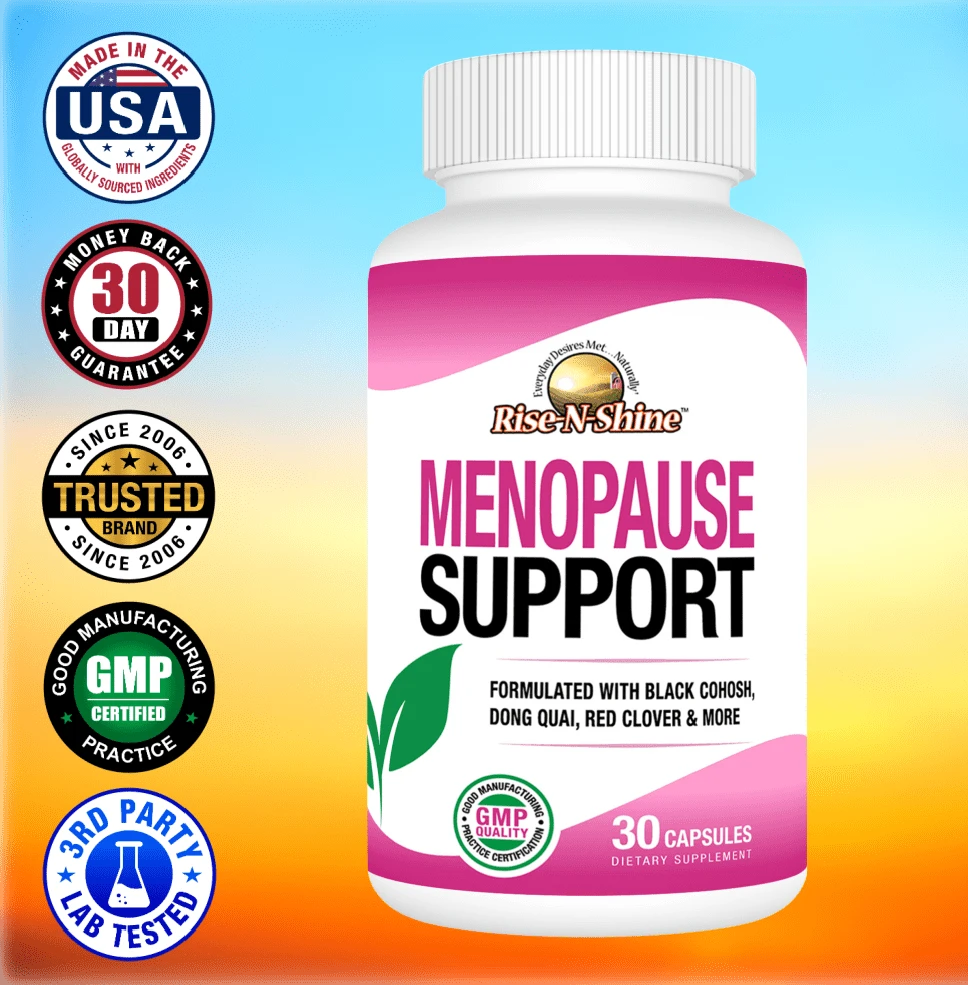 Menopause Support Supplement With Black Cohosh & Dong Quai | Hot Flash, Hormonal Balance & Energy Boost Supplement | Advanced Herbal Formula For Women's Natural Changes | By Rise-N-Shine - USA Vitamin & Supplement Company - 其他 - 查看 1