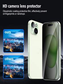 3 Stücke Datenschutz-Displayschutzfolien aus Glas, kompatibel mit IPhone 16 15 14 13 12 11 Promax Xs Max, Datenschutzfolie mit ölabweisender Beschichtung, ultra-klare Frontanzeige, seitlicher Datenschutz, glatt und geschmeidig zum Anfassen, kratzfest, staubfrei, wasserdicht, fingerabdruckfest und kratzfest - Schwarz - Übersicht 3